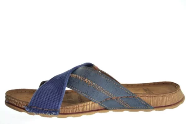 Fischer Fischer Blauwe Heren Slippers Slides