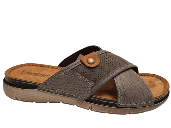 Fischer Fischer 546813 603 Heren Slippers Instapslippers Grijs