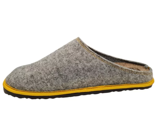 Fischer Fischer Heren Pantoffels Open Hiel Grijs