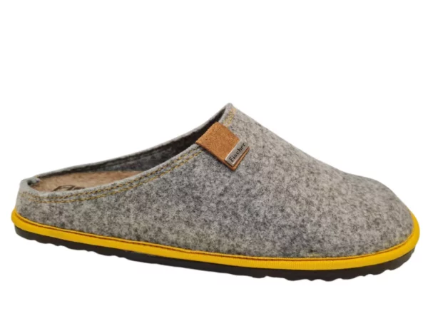 Fischer Fischer Heren Pantoffels Open Hiel Grijs