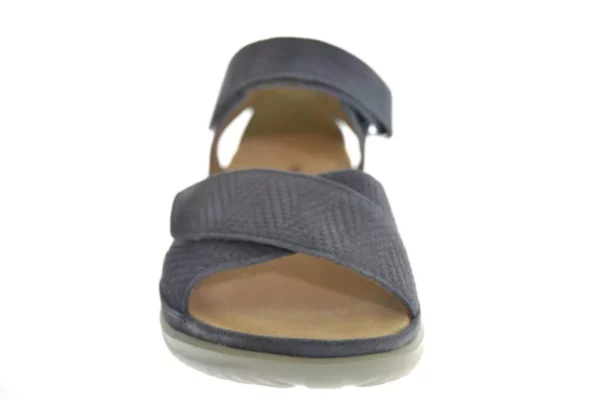 Hartjes Hartjes 132.1101/34 23.23 G Dames Sandalen Klittenbandsluiting Leer Gevoerd Blauw