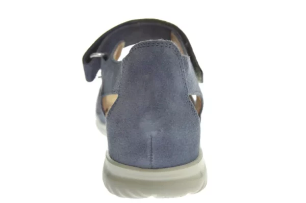 Hartjes Hartjes 132.1101/34 23.23 G Dames Sandalen Klittenbandsluiting Leer Gevoerd Blauw