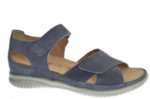 Hartjes Hartjes 132.1101/34 23.23 G Dames Sandalen Klittenbandsluiting Leer Gevoerd Blauw