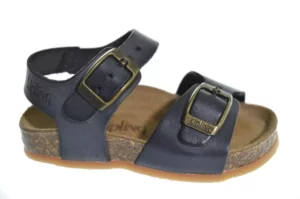 Kipling Kipling Easy 4 DK Grey 0850 Jongens Sandalen Voorgevormd Voetbed Gespsluiting Donker Grijs