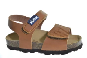 Kipling Kipling Guy Cognac 0716 Jongens Sandalen Voorgevormd Voetbed Klittenbandsluiting Cognac