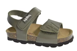 Kipling Kipling Guy Khaki 0420 Jongens Sandalen met Voorgevormd Voetbed Klittenbandsluiting Khaki Groen