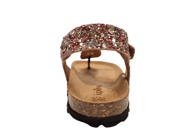 Kipling Kipling Madonna 1 champagne 0755 Meisjes Sandalen Teensandalen Voorgevormd Voetbed Gespsluiting Champagne Glitters