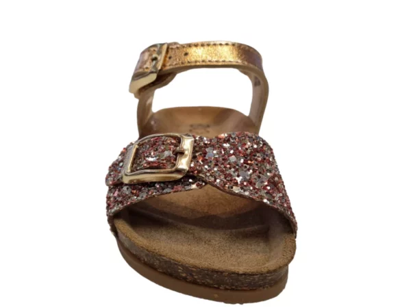 Kipling Kipling Marjorie 1 Champagne 0755 Meisjes Sandalen Voorgevormd Voetbed Gespsluiting Champagne Glitter