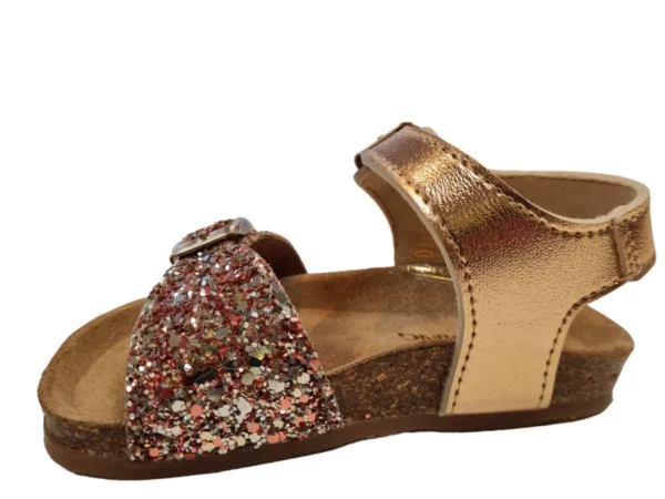 Kipling Kipling Marjorie 1 Champagne 0755 Meisjes Sandalen Voorgevormd Voetbed Gespsluiting Champagne Glitter