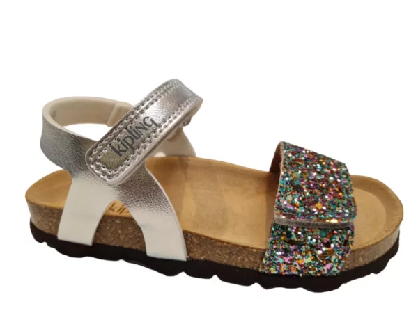 Kipling Kipling Marjorie 3 aqua 0568 Meisjes Sandalen Voorgevormd Voetbed Klittenbandsluiting Multicolor