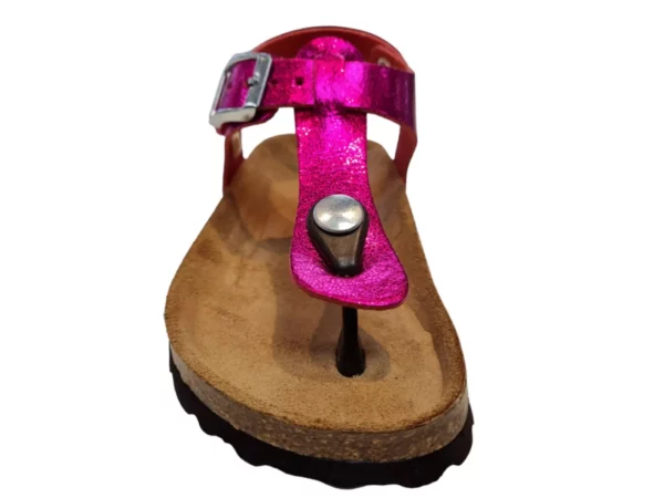 Kipling Kipling Monica 1 fuchsia 0120 Meisjes Sandalen Teensandalen Voorgevormd Voetbed Gespsluiting Roze Metallic