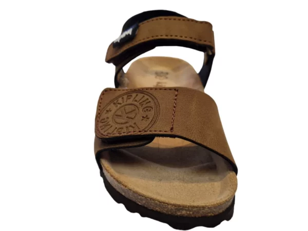 Kipling Kipling Sunset 2 dark brown 0717 Jongens Sandalen Voorgevormd Voetbed Klittenbandsluiting Bruin