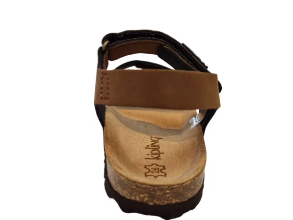 Kipling Kipling Sunset 2 dark brown 0717 Jongens Sandalen Voorgevormd Voetbed Klittenbandsluiting Bruin