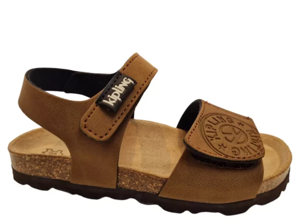 Kipling Kipling Sunset 2 dark brown 0717 Jongens Sandalen Voorgevormd Voetbed Klittenbandsluiting Bruin