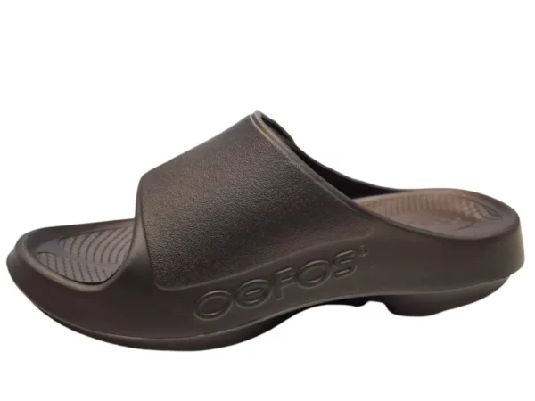 OOFOS OOFOS OOAHH Sport Flex Black Unisex Slippers Slides Hielspoor Peesplaat