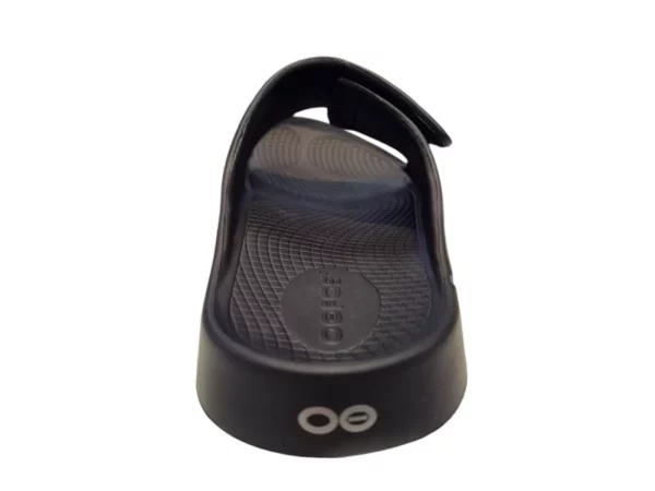 OOFOS OOFOS OOAHH Sport Flex Black Unisex Slippers Slides Hielspoor Peesplaat