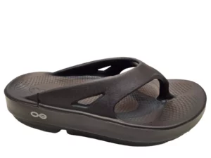 OOFOS OOFOS OOriginal Black Dames en Heren Teenslippers Hielspoor Verlichting Sportslipper Extra Demping Zwart