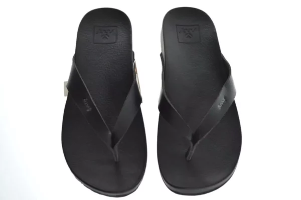 Reef Reef - Cushion Court Dames Slippers Teenslippers Zachte Zool Zwart