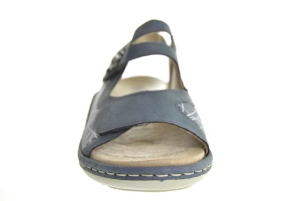 Remonte Remonte D7647-16 Dames Sandalen Uitneembaar Voetbed Klittenbandsluitingen Blauw