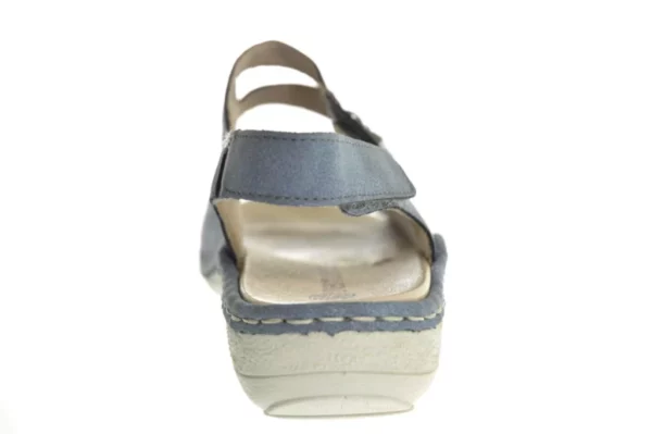 Remonte Remonte D7647-16 Dames Sandalen Uitneembaar Voetbed Klittenbandsluitingen Blauw