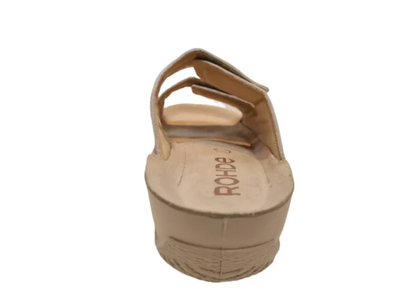 Rohde Rohde 1940 02 Leren Dames Slippers Slides Voorgevormd Voetbed Wit