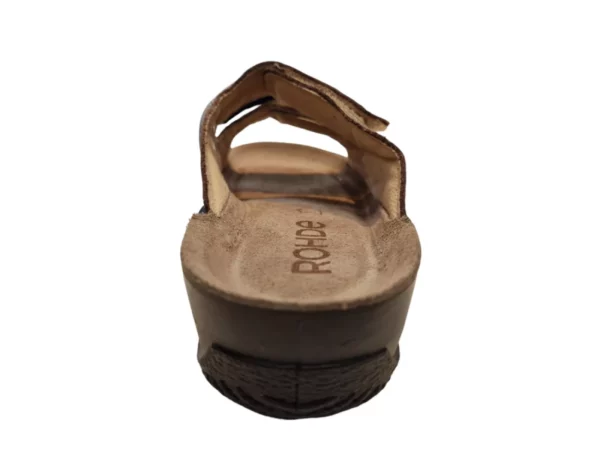 Rohde Rohde Gouden Dames Slippers Klittenband