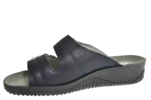 Rohde Rohde - 1940 56 Blauwe Dames Slippers Met Klittenbandsluiting