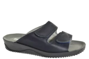 Rohde Rohde - 1940 56 Blauwe Dames Slippers Met Klittenbandsluiting
