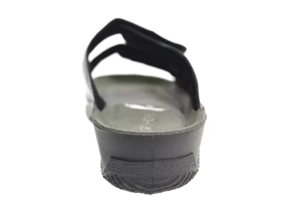Rohde Rohde - 1940 90 Leren Dames Slippers Slides Voorgevormd Voetbed Zwart