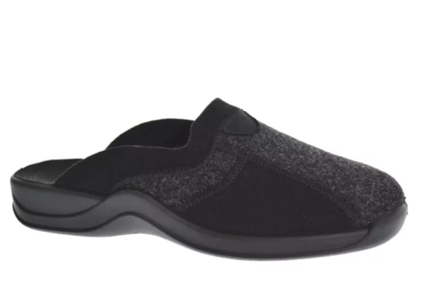 Rohde Rohde - 2743 82 Grijze Heren Pantoffels Instap Pantoffels