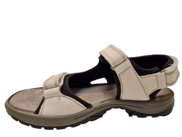 Rohde Rohde 5380 01 Witte Dames Sandalen Met Klittenbandsluiting en Voorgevormd Voetbed