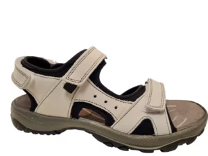 Rohde Rohde 5380 01 Witte Dames Sandalen Met Klittenbandsluiting en Voorgevormd Voetbed