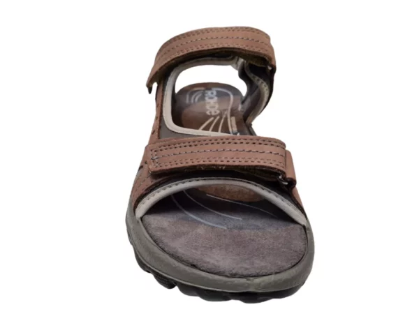 Rohde Rohde 5380 44 Bruine Dames Sandalen Met Voorgevormd Voetbed en Klittenbandsluiting