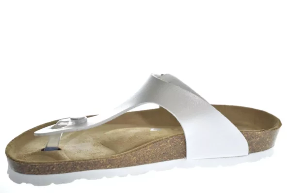 Rohde Rohde - 5600 01 Leren Dames Slippers Teenslippers Voorgevormd Voetbed Wit