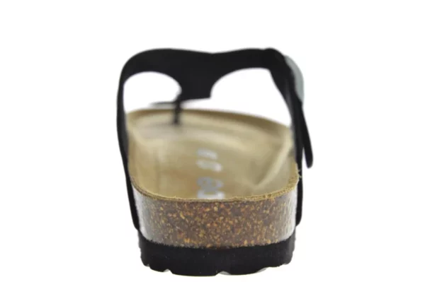 Rohde Rohde - 5600 83 Leren Dames Slippers Teenslippers Voorgevormd Voetbed Grijs