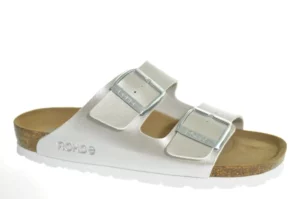 Rohde Rohde - 5623 01 Dames Slippers Metallic Wit
