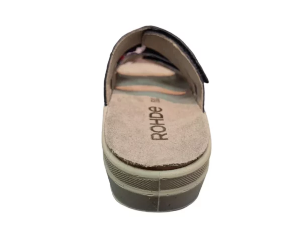 Rohde Rohde 5729 56 Blauwe Dames Slippers Met Klittenbandsluiting