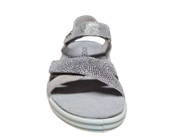Rohde Rohde 5739 83 Dames Slippers Grijs met Klittenbandsluiting