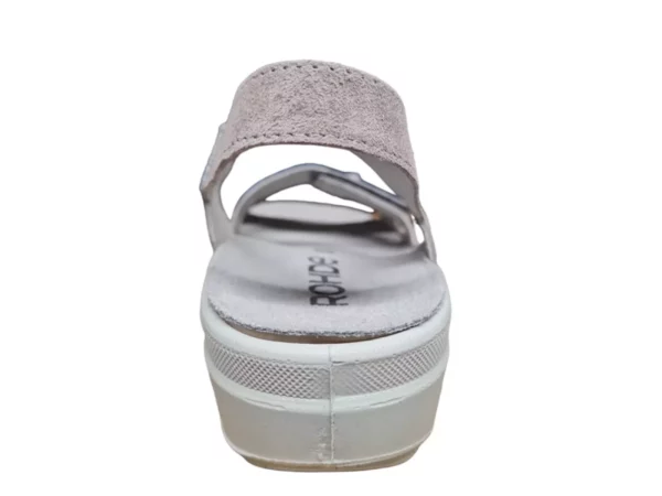 Rohde Rohde 5739 83 Dames Slippers Grijs met Klittenbandsluiting