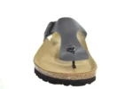 Rohde Rohde - 5928 56 Leren Heren Slippers Teenslippers Voorgevormd Voetbed Blauw