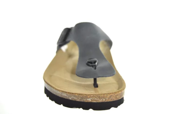 Rohde Rohde - 5928 56 Leren Heren Slippers Teenslippers Voorgevormd Voetbed Blauw