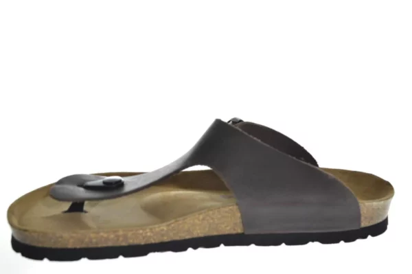Rohde Rohde - 5928 72 Leren Heren Slippers Teenslippers Voorgevormd Voetbed Bruin