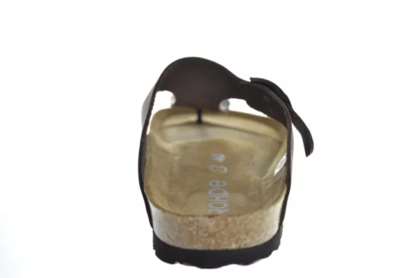 Rohde Rohde - 5928 72 Leren Heren Slippers Teenslippers Voorgevormd Voetbed Bruin