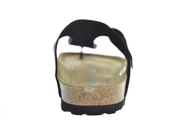 Rohde Rohde - 5928 90 Leren Heren Slippers Teenslippers Voorgevormd Voetbed Zwart