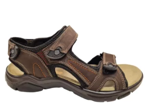 Rohde Rohde 5955 71 Bruine Heren Sandalen Met Klittenbandsluiting