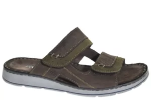 Rohde Rohde - 5984 61 Leren Heren Slippers Slides Voorgevormd Voetbed Groen