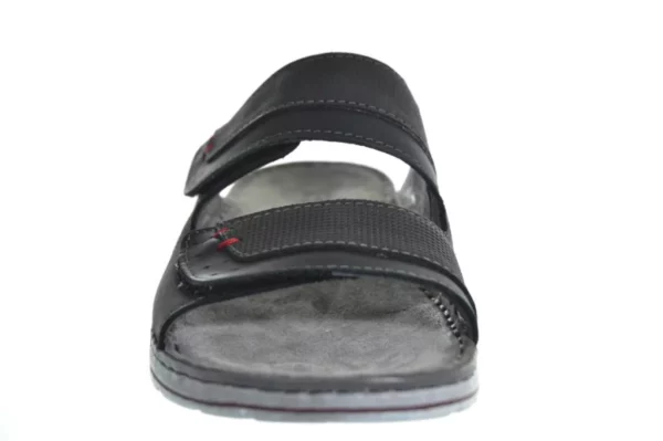 Rohde Rohde - 5984 82 Leren Heren Slippers Slides Voorgevormd Voetbed Grijs