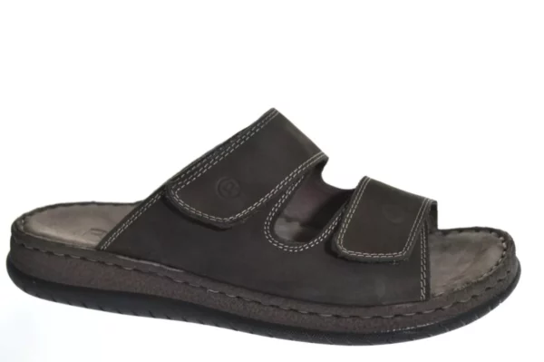 Rohde Rohde - 6240 72 Leren Heren Slippers Slides Voorgevormd Voetbed Bruin