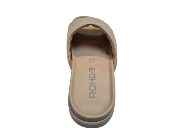 Rohde Rohde 6300 14 Beige Dames Slippers slides Voorgevormd Voetbed
