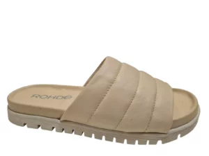 Rohde Rohde 6300 14 Beige Dames Slippers slides Voorgevormd Voetbed